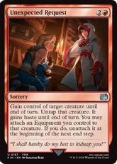 【Foil】(167)《予想外のお願い/Unexpected Request》[FIN] 赤U