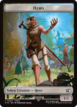 (010/002)《騎士+英雄トークン/Knight+Hero Token》[FIN] 白/無