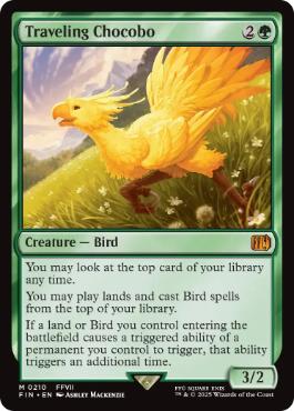 (210)《旅するチョコボ/Traveling Chocobo》[FIN] 緑R
