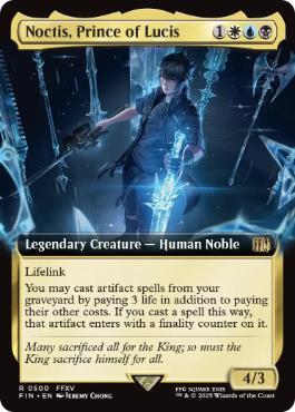 (500)■拡張アート■《ルシスの王子、ノクティス/Noctis, Prince of Lucis》[FIN-BF] 金R