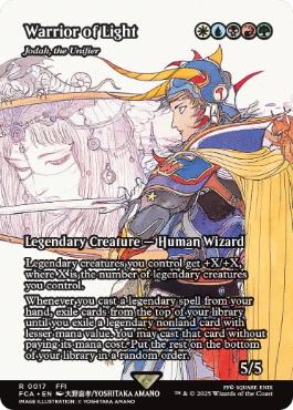 (017)■ショーケース■《光の戦士/Warrior of Light》/《統べるもの、ジョダー/Jodah, the Unifier》[FCA] 金R