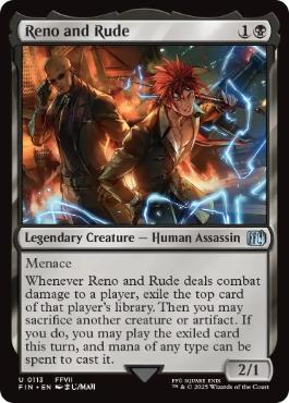 『予約シングル』(113)《レノとルード/Reno and Rude》[FIN] 黒U