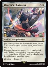 【サージ・Foil】(017)《「踊り子」の投擲武器/Dancer's Chakrams》[FIC] 白R