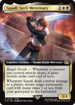 (509)■拡張アート■《SeeDの傭兵、スコール/Squall, SeeD Mercenary》[FIN-BF] 金R