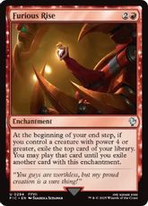 【サージ・Foil】(294)《猛然たる顕現/Furious Rise》[FIC] 赤U