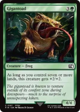 【Foil】(187)《ギガントード/Gigantoad》[FIN] 緑C
