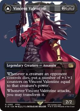 (383)■ボーダーレス■《ヴィンセント・ヴァレンタイン/Vincent Valentine》/《ガリアンビースト/Galian Beast》[FIN-BF] 黒R