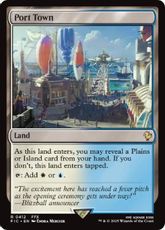 【サージ・Foil】(412)《港町/Port Town》[FIC] 土地R