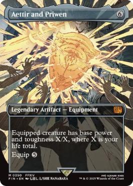 【Foil】(350)■ボーダーレス■《エーティル＆プリュウェン/Aettir and Priwen》[FIN-BF] 茶R