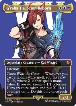 (203)■ボーダーレス■《時空を渡りし者、グ・ラハ・ティア/G'raha Tia, Scion Reborn》[FIC] 金R