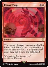 【サージ・Foil】(291)《混沌のねじれ/Chaos Warp》[FIC] 赤R