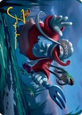 【箔押し】(011)【アート・カード】グルメなク族、クイナ[FIN]