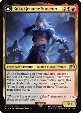 (232)《ジェノムの魔術師、クジャ/Kuja, Genome Sorcerer》/《運命への反逆者、トランス・クジャ/Trance Kuja, Fate Defied》[FIN] 金R