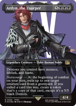 【サージ・Foil】(524)■ボーダーレス■《簒奪者、アーデン/Ardyn, the Usurper》[FIN-BF] 黒R