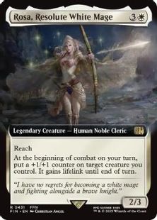 買取：【Foil】(431)□拡張アート□《強き愛の白魔道士、ローザ/Rosa 