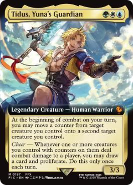 (187)■拡張アート■《ユウナのガード、ティーダ/Tidus, Yuna's Guardian》[FIC] 金R