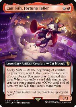 (151)■拡張アート■《占い師、ケット・シー/Cait Sith, Fortune Teller》[FIC] 赤R