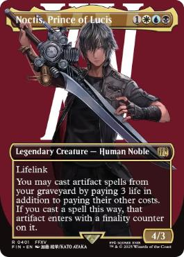 (401)■ボーダーレス■《ルシスの王子、ノクティス/Noctis, Prince of Lucis》[FIN-BF] 金R