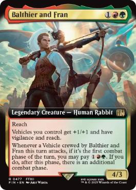 【Foil】(477)■拡張アート■《空賊バルフレアとフラン/Balthier and Fran》[FIN-BF] 金R