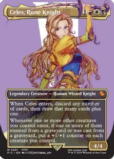 (201)■ボーダーレス■《ルーンナイト、セリス/Celes, Rune Knight》[FIC] 金R