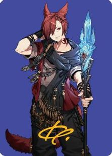 【箔押し】(051)【アート・カード】時空を渡りし者、グ・ラハ・ティア[FIN]