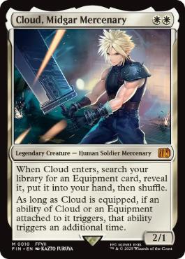 『予約シングル』(010)《ミッドガルの傭兵、クラウド/Cloud, Midgar Mercenary》[FIN] 白R