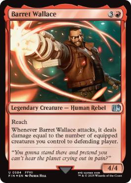 【サージ・Foil】(584)《バレット・ウォーレス/Barret Wallace》[FIN] 赤U
