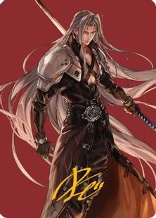 箔押し】(044)【アート・カード】威名のソルジャー、セフィロス[FIN 