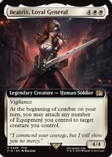 Foil】(426)□拡張アート□《忠実なる将軍、ベアトリクス/Beatrix 
