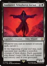 【サージ・Foil】(046)《テロフォロイ、アシエン・ファダニエル/Fandaniel, Telophoroi Ascian》[FIC] 黒R