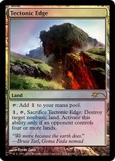 【Foil】《地盤の際/Tectonic Edge》(FNM)[流星マーク] 土地U