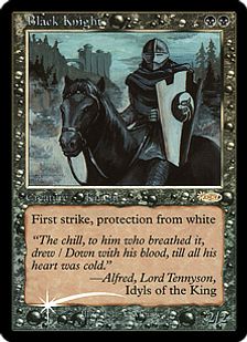 【Foil】《黒騎士/Black Knight》(FNM)[DCIマーク] 黒