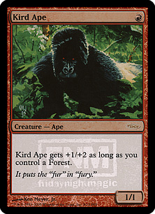 【Foil】《密林の猿人/Kird Ape》(FNM)[DCIマーク] 赤C
