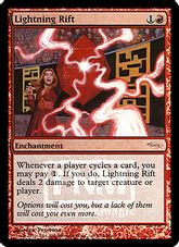 【Foil】《稲妻の裂け目/Lightning Rift》(FNM)[DCIマーク] 赤U