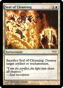 【Foil】《浄化の印章/Seal of Cleansing》(FNM)[DCIマーク] 白C