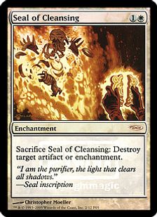 Foil】《浄化の印章/Seal of Cleansing》(FNM)[DCIマーク] 白 | 日本 