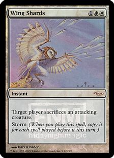 【Foil】《翼の破片/Wing Shards》(FNM)[DCIマーク] 白