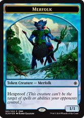 【Foil】《マーフォーク+宝物トークン/Merfolk+Treasure Token》(FNM)[XLN-P] 青/茶