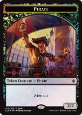 【Foil】《海賊+宝物トークン/Pirate+Treasure Token》(FNM)[XLN-P] 黒/茶