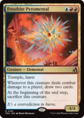 【Foil】(135)《凍傷の紅蓮精霊/Frostbite Pyromental》[FRA] 金R