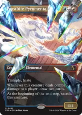 【ファセット・Foil】(461)■ボーダーレス■《凍傷の紅蓮精霊/Frostbite Pyromental》[FRA-BF] 金R