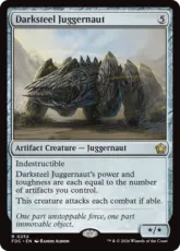 (252)《ダークスティールの巨大戦車/Darksteel Juggernaut》[FDC] 茶R