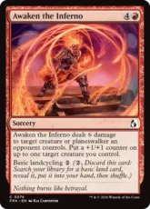 【Foil】(074)《業火の覚醒/Awaken the Inferno》[FRA] 赤C