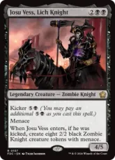 (107)《リッチの騎士、ジョス・ヴェス/Josu Vess, Lich Knight》[FDC] 黒R