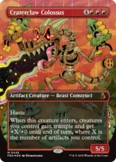 【Foil】(446)■ボーダーレス■《孔爪の巨像/Craterclaw Colossus》[FRA-BF] 赤R