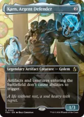 【Foil】(320)■ボーダーレス■《銀白の防衛者、カーン/Karn, Argent Defender》[FRA-BF] 茶R