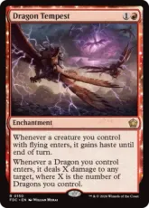 (150)《龍の大嵐/Dragon Tempest》[FDC] 赤R