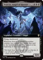 (092)■拡張アート■《恐怖の天使、アヴァシン/Avacyn, Angel of Horror》[FRC] 黒R