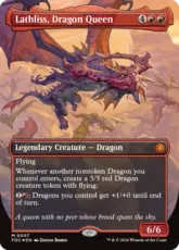 【Foil】(007)■ボーダーレス■《ドラゴンの女王、ラスリス/Lathliss, Dragon Queen》[FDC] 赤R