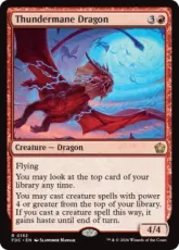 (182)《雷たてがみの龍/Thundermane Dragon》[FDC] 赤R